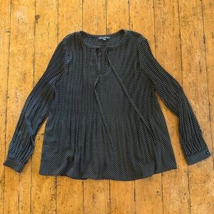 Black and White Polka Dot Blouse
